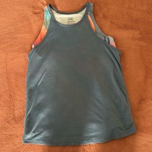 Athleta girl tank. Size: large blue and multicolored